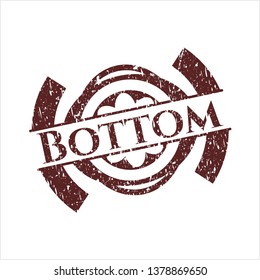 Red Bottom distress rubber stamp
