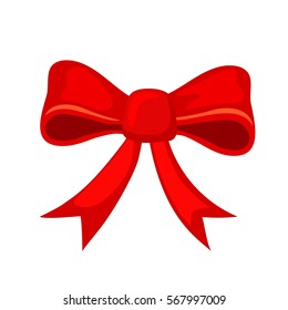 Red Bow Stock Vector (Royalty Free) 567997009 | Shutterstock