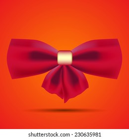 red bow for decoration of gifts