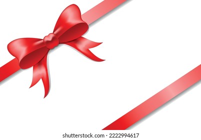 Arco rojo. Arco de regalo rojo para tarjetas, presentaciones, navidad, año nuevo, día de San Valentín, 8 de marzo, día de la mujer y cumpleaños
