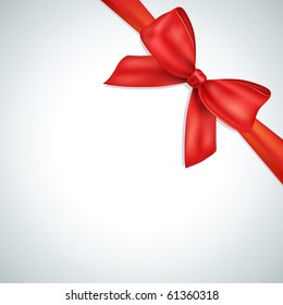 Red bow, ribbon