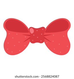 red bow tie accessory icon