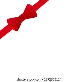 red bow tie, vector illustration.