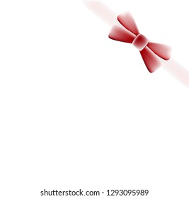 red bow tie, vector illustration.