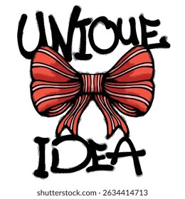 red bow Urban Streetwear t shirt design