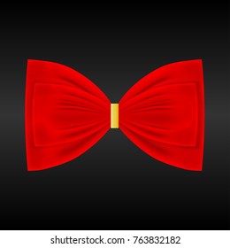 red bow, vector