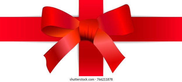 Red bow vector