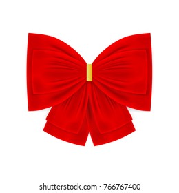 red bow, vector