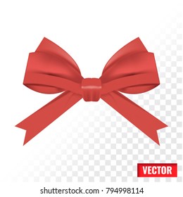Red bow vector design, holliday EPS 10