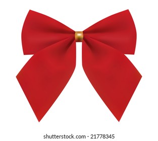 red bow (with mesh)