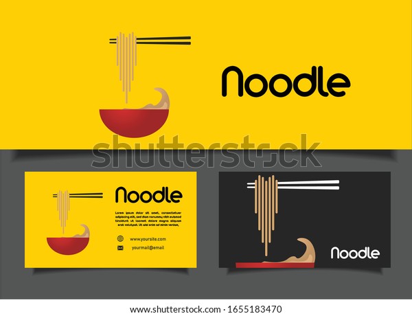 The Red\
bowl Noodles logo templates, suitable for any business related to\
ramen, noodles, fast food restaurants, Korean food, Japanese food\
or any other business on a white\
background