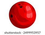 Red Bowling Ball vector for decoration