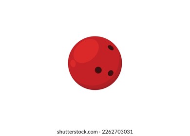 Red bowling ball vector illustration Isolated on white background