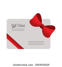 Red Bowtie In Giftcard Icon