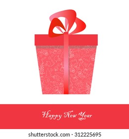 Red box with gift