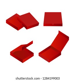 red box one pack illustration isolated white background, - vector