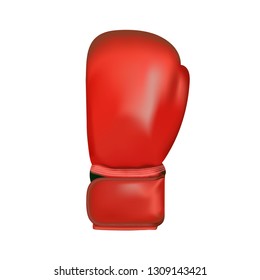 Red boxer gloves that show courage and the way to win When fighting,No matter what career you are, businessmen, financiers, stock players.Vector illustration