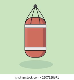 The red boxing equipment Vector