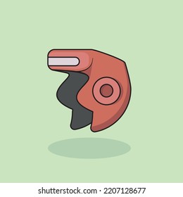 The red boxing equipment Vector