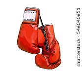 red boxing gloves