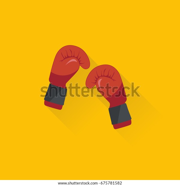 flat boxing gloves