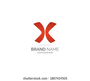 PLANTILLA DE DISEÑO DE LOGOTIPO DE BRANDING rojo