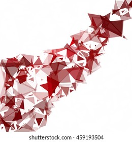 Red Break Mosaic Background, Creative Design Templates