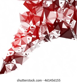 Red Break Mosaic Background, Creative Design Templates