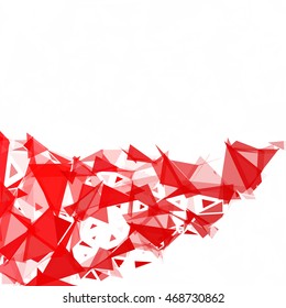 Red Break Mosaic Background, Creative Design Templates