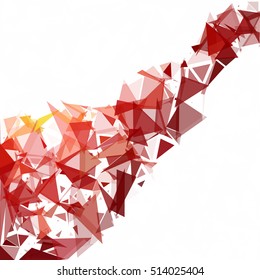 Red Break Mosaic Background, Creative Design Templates