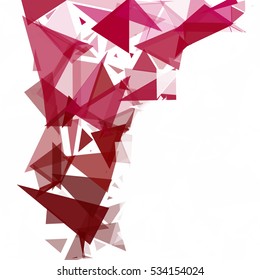 Red Break Mosaic Background, Creative Design Templates