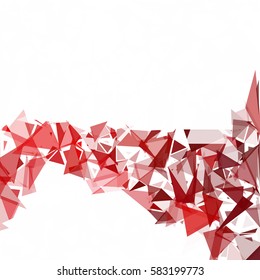 Red Break Mosaic Background, Creative Design Templates