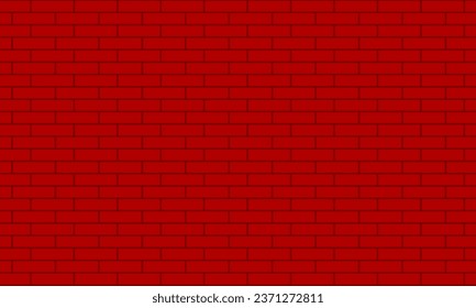 red brick pattern wall vector illustration background