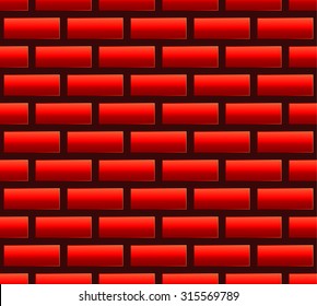 Red brick seamless pattern, background. Repeatable.