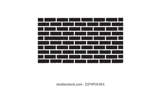 red brick texture, black outline