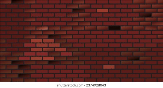 red brick texture, as a housing construction template material
