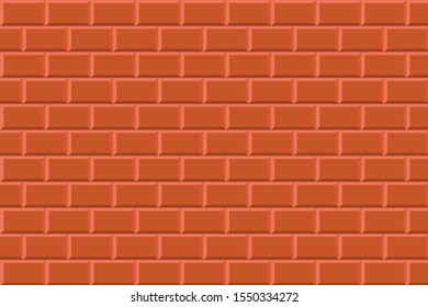 red brick tile wallpaper background vector