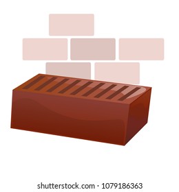 Red brick vector illustration
