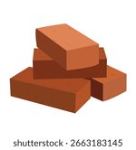  red brick. vector red brick illustrations