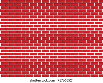 Red brick wall background