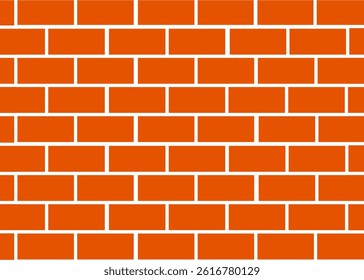 Red brick wall background. shape wall pattern cover template. Elements in playful colour. For social media stories, branding, flyer, packaging. Vector illustration background
