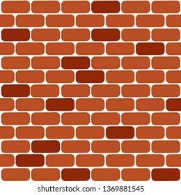Red brick wall background texture vector