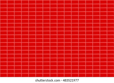 red brick wall in bathroom tile pattern.seamless Vector