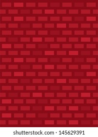 Red brick wall covering background 