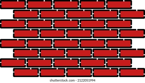 rote Ziegelwand, Vektorgrafik