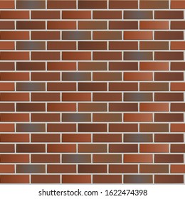 

red brick wall patern seamless vector illustration