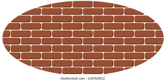 Red brick wall seamless, illustration background - texture pattern for continuous replicate.