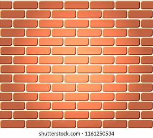Red brick wall seamless, illustration background - texture pattern for continuous replicate.