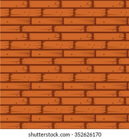 Red Brick Wall Seamless Vector Illustration Background
