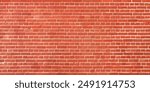 Red brick wall texture background, brick wall texture for interior or exterior design backdrop.